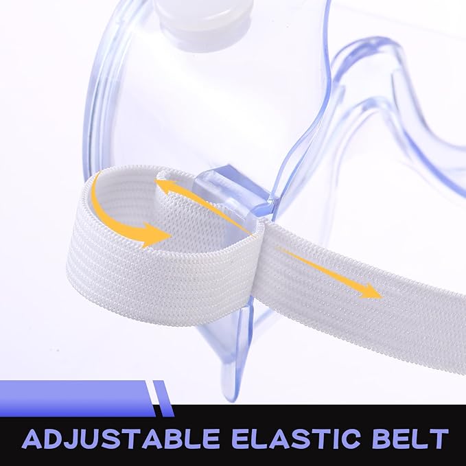 Yunsailing Protective Safety Goggles Lab Over Glasses Clear Anti Fog Eye Protection Goggles for Men Women