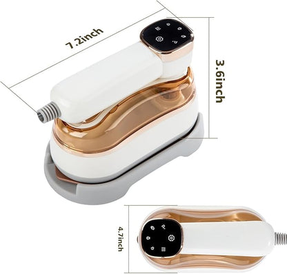 Garment Steamer for Clothes, 2-in-1 Portable Handheld Wrinkle Remover & Steam Iron, 1200W Fast Heat-Up, Compact Travel-Friendly Design, 180ml Tank, Ceramic Soleplate, Rotating Handle