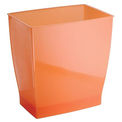 iDesign Bathroom Trash Can - Ideal for Primary and Guest Bathroom or Office - Orange - Made in USA