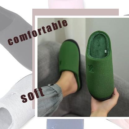 Memory Foam Slippers for Women's and Men's Casual House Shoes