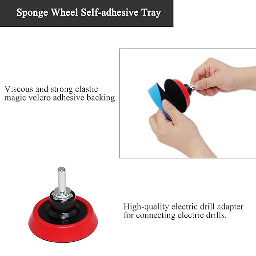 Car Foam Polishing Buffing Kit, Polishing Buffing Pads, Wool Pads, Polishing & Buffing Wheels,for Headlights & Body Foam Wax & Buffer Kits (44)