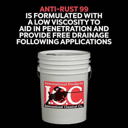 Anti-Rust 99 High-Performance Evaporative Solvent Rust and Corrosion Preventative; MIL C 16173 D Grade 3; 5 Gallons