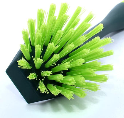 Pine-Sol Scrub Brush Set - Long Handle Cleaning Brushes with Heavy Duty Bristles and Comfort Grip - Scrubbers for Kitchen, Household, and Dishwashing, 2 Pieces