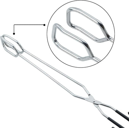 Extra Long Scissor Tongs 16-Inch Stainless Steel Barbecue Grilling Tongs