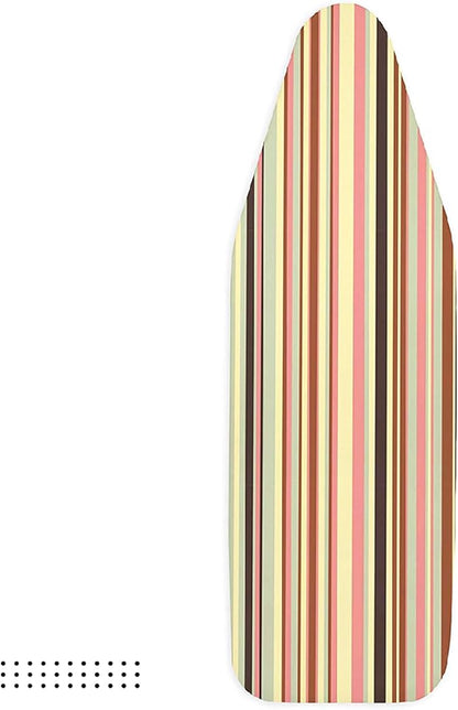 Encasa XO Ironing Board Cover and Pad - Thick 4mm Felt, Heat & Scorch-Resistant, Fits Medium Boards 42"x14", Elastic Bungee Cord Tightening, Easy Fit, Stain-Safe Dye, Multistripe