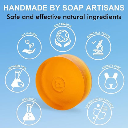 Mirai Clinical Persimmon Soap Bar for Body Odor (Pack of 4 – 100g Each) – Eliminates Nonenal Aging Odor - Deodorizing and Purifying, Japanese Natural Body Odor Soap - Gentle on All Skin Types