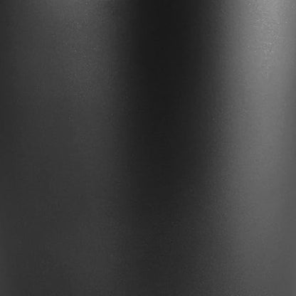 mDesign Round Metal Small 1.7 Gallon Recycle Trash Can Wastebasket, Garbage Container Bin for Bathrooms, Kitchen, Bedroom, Home Office - Durable Stainless Steel - Mirri Collection - Graphite Gray