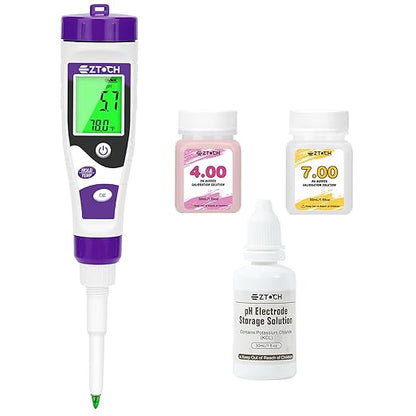 Food pH Meter, Digital pH Meter for Food Fermentation Canning Cooking, Smart Sourdough pH Tester for Bread Cheese Sauces, Measure pH in Water, Brewing, Meat, Sausages, Pickles, Sushi Rice
