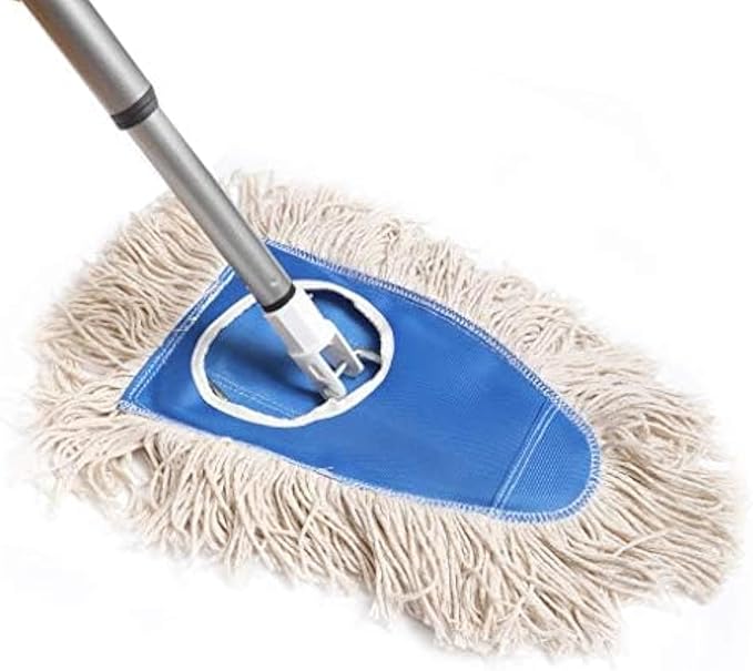 Fuller Brush Dry Mop with Adjustable Handle – Reusable Dust Mop for Hardwood, Tile, and Laminate
