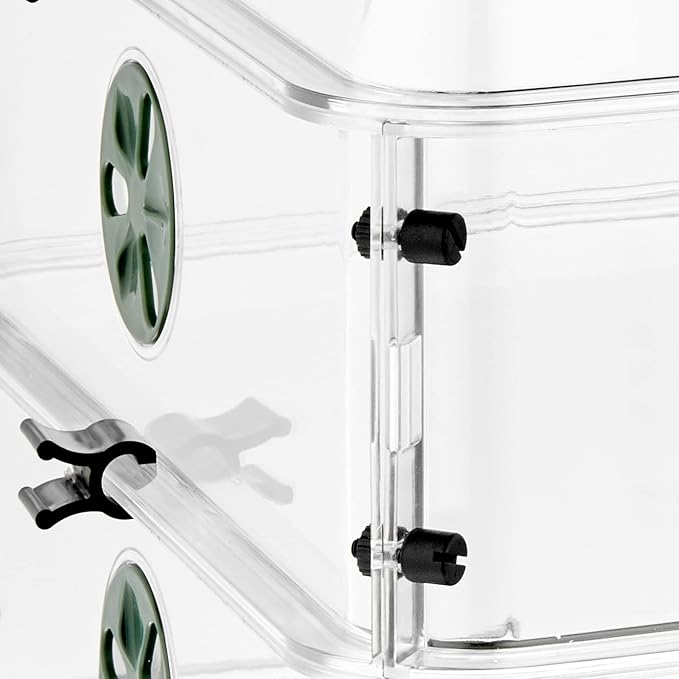 EarlyGrow 24" x 15" x 12.75" Domed Propagator with 2 Height Extenders and Locking Clip Set, Green