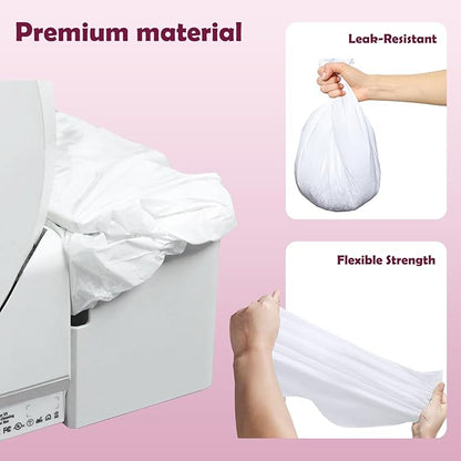 Trash Bags for Popur X5 Litter Box – Thickened, Leakproof Design, 7-Day Odor Control Perfect Fit for Popur X5 Self-Cleaning Cat Litter Boxes -100PCS