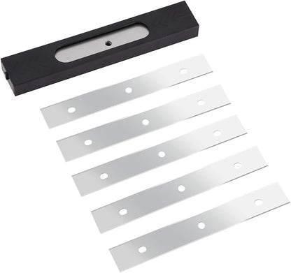 EHDIS 6 inch Razor Blades Paint Scraper Replacement Stainless Steel Blades for Window Scrapers, Double Edged, Pack of 25