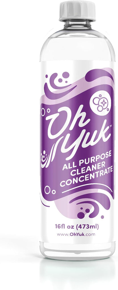 Oh Yuk All Purpose Cleaner – Multi-Purpose Concentrate Refill for Kitchen, Bathroom, Cabinets, Counters, Stainless Steel, Tile & More | Makes 4X More | Biodegradable, Vegan, Cruelty-Free | Made in USA