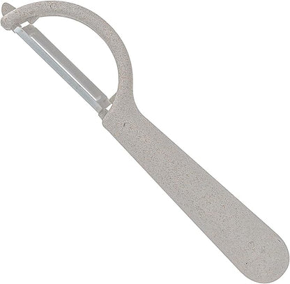 Beille Ceramic Blade Wheat Straw Vegetable Peeler Kitchen Gadgets, 6.5 Inch (Classic Peeler, Cream)