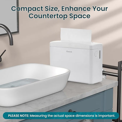 Countertop Paper Towel Dispenser Universal Fit for Multifold, Z-Fold Trifold Hand Towels, Commercial Napkin Dispenser for Bathroom Home Kitchen Toilet ABS Paper Towel Holder, White