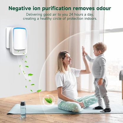 Air Ionizers for Home (3 Pack), Negative Ion Generator, Quiet Air Freshener for Bedroom, Office, Kitchen, Portable Air Filter Odor, Smoke Dust, Pets, Eliminator, Mini Air Cleaner