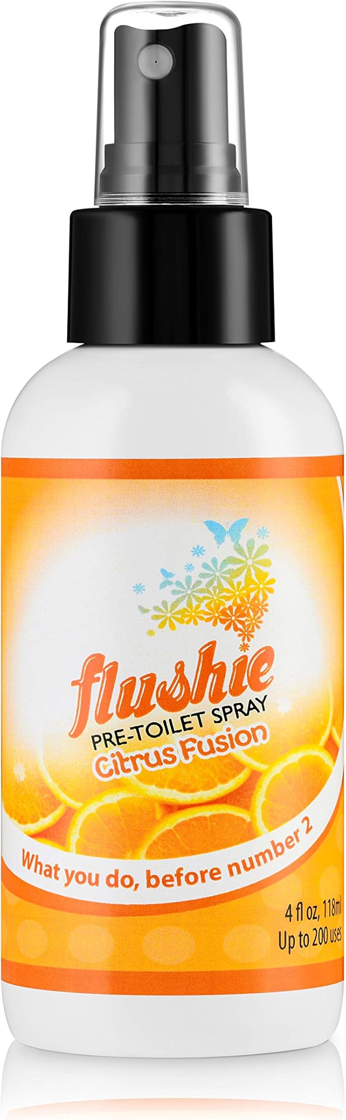 Flushie Pre-Toilet Spray for Poop Travel Size Toiletries Bathroom Spray for Poop Spray for Toilet Deodorizer Traveling Essentials Poop deodorizer Poop Odor eliminator 4oz (Assorted Mix, 4 Pack)