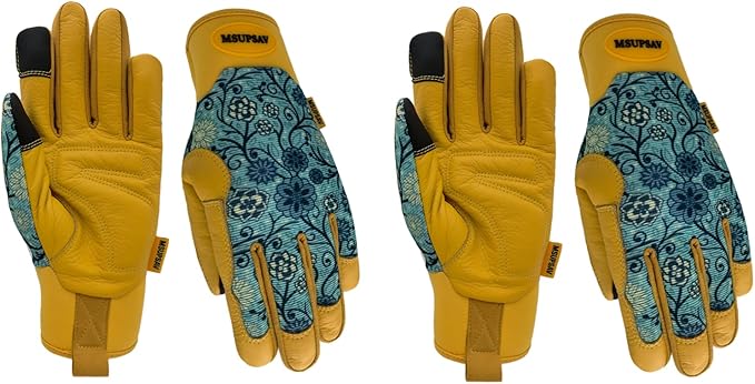 Thorn Proof&Puncture Resistant Gardening Gloves with Grip,Garden Gloves for Women, Leather Work Gloves,Gifts