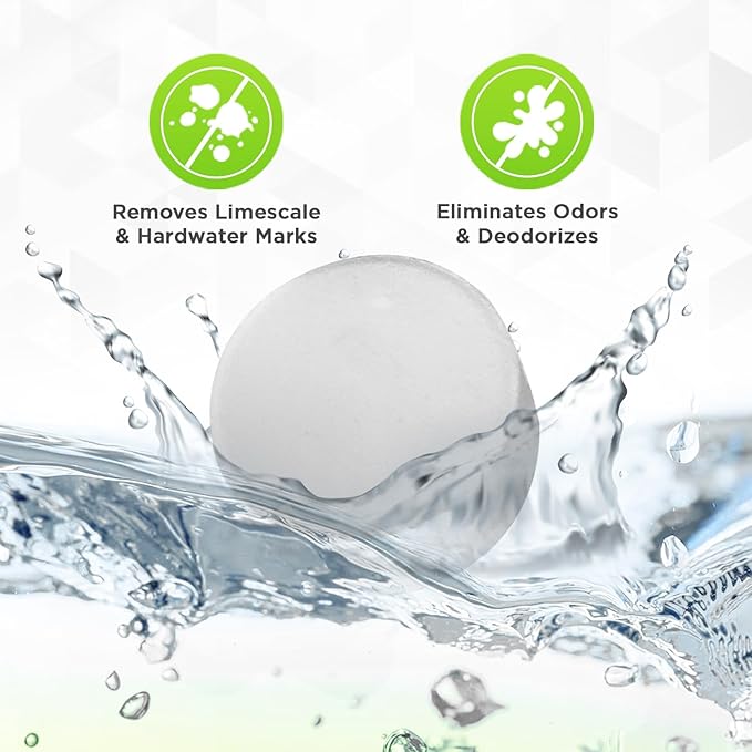 Renuv Heavy Duty Washing Machine Cleaner Descaler Tablets - Deep Cleaning for Front Load or Top Load Washer, 6 Pack