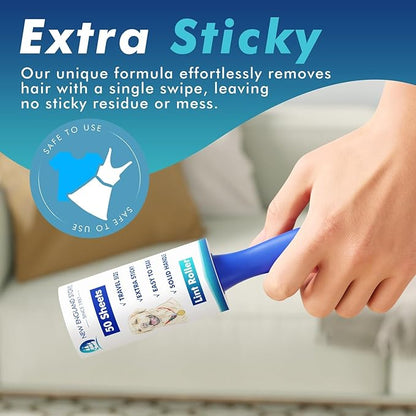 200 Sheets Mini Lint Rollers for Travel - Set of 4 Small-Sized Lint Removers Designed for Convenient Portability, Ideal for Removing Pet Hair and Debri