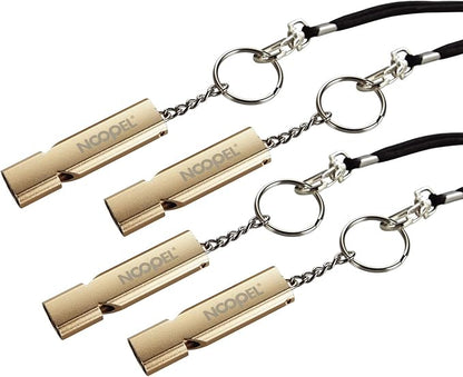 Noopel Emergency Whistles Lifeguard Safety Whistle with Lanyard and Keychain for Outdoor Camping Hiking Boating Backpacking Fishing Kayak Kids Rescue Signaling Loud Survival Whistle