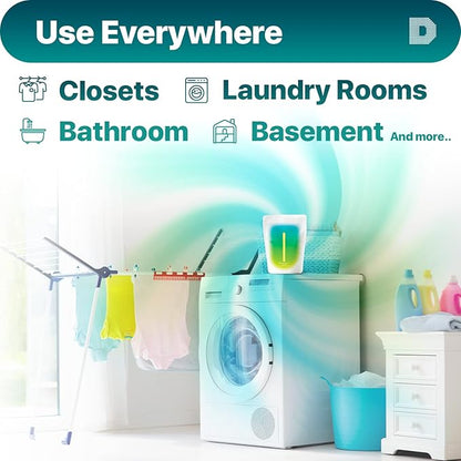 Dry & Dry 20 Pack Standing Moisture Absorbers for Basements, Closets, Bathrooms & Laundry Rooms