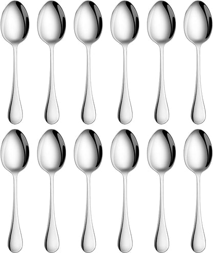 Artaste Rain 18/10 Stainless Steel (Silver (Set of 12), Teaspoon (6.25-Inch))