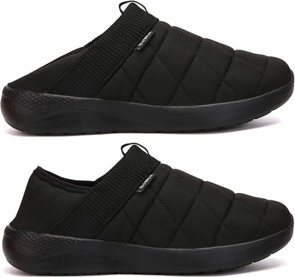 KUBUA Slippers for Men and Womens Indoor House Shoes Plush Slip on Outdoor Garden Loafers