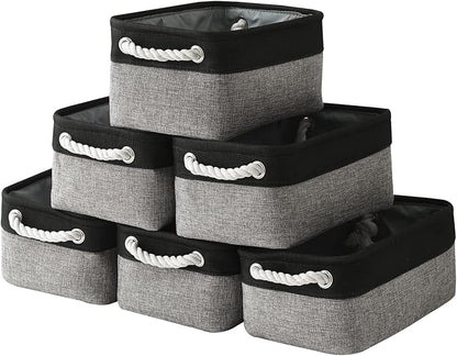 Fabric Storage Cubes - Closet Storage Bins Storage Baskets for Organizing with Handles Organization and Storage 11.8 (L) x 7.8 (W) x 5.2 (H) inches