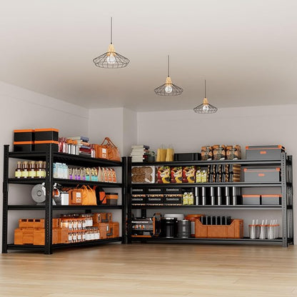 Storage Shelves Heavy Duty 3 PCS, 60"L x 24"W x 60"H Garage Wire Shelving Unit Loads 2640LBS, 4-tier Adjustable Metal Industrial Utility Shelf Rack for Kitchen, Laundry, Pantry, Warehouse, Basement