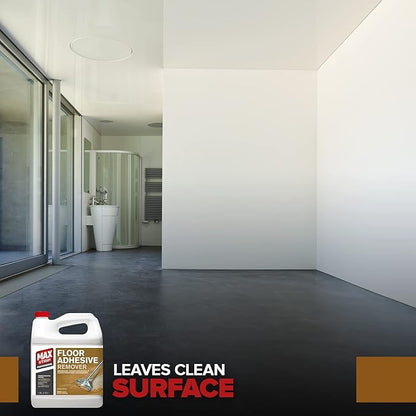 Max Strip Floor Adhesive Remover - 1 Gallon - Professional Fast Working Gel Strips Multiple Layers - Removes Tough Mastics and Construction Adhesives - No Harsh Odor Leaves Surface Clean