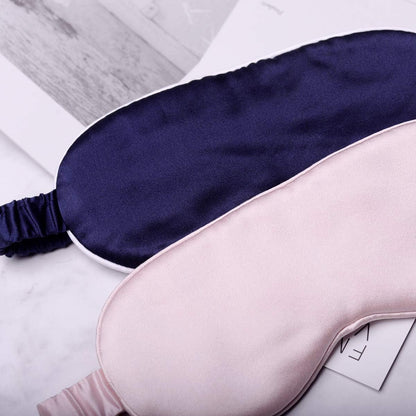 Silk Sleep Mask Light Blocking Luxury 100% Mulberry 19mm Silk Eye Mask Eye Cover Blindfold Ultra Soft Light & Comfy Anti Aging Skin Care with Travel Bag Gift Package