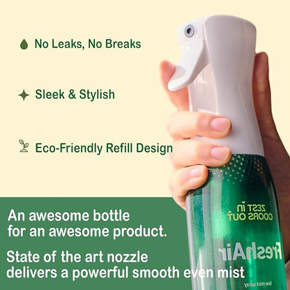 House of Zest FreshAir Home&Pets – Eliminate household odors,from trash,laundry,bathroom/diaper stink,and pet funk.Chemical Free,made with plant-based ingredients, with light citrus scent.2pk 32fl oz