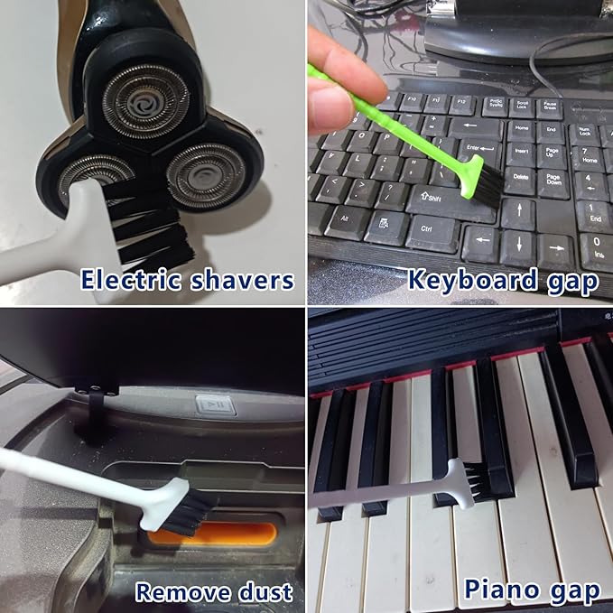 12Pcs Crevice Cleaning Brush,Small Gap Cleaning Brushes for Cleaning Bathroom,Kitchen,Window Grooves,Corners, Sinks, washbasins, Showers, faucets, bathtubs, Gas Stove and Tiles