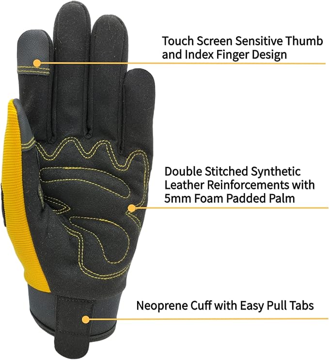 Thorn Proof&Puncture Resistant Gardening Gloves with Grip,Garden Gloves for Women, Leather Work Gloves,Gifts