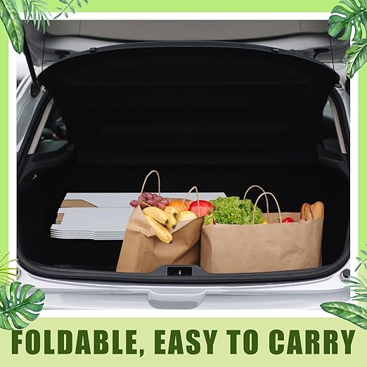 10 Pack 13 Gallon Cardboard Trash Cans Disposable and Reusable Corrugated Cardboard Cans Recycling Bins Bulk with 20 Garbage Bags for Parties Events
