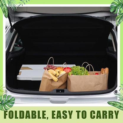 10 Pack 13 Gallon Cardboard Trash Cans Disposable and Reusable Corrugated Cardboard Cans Recycling Bins Bulk with 20 Garbage Bags for Parties Events