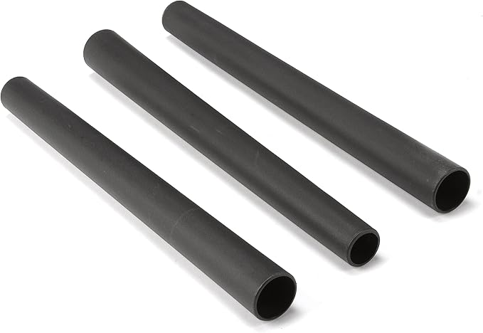 Shop-Vac 9061400 1.25 Inch Diameter Extension Wands, 3-Piece Set, Durable Black Plastic, Ideal for Extended Reach With 1.25 Inch Hoses