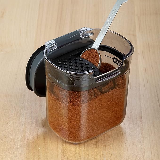 Progressive PKS-401 1.5 Cup Mini Prokeeper+ Airtight Silicone Seal Storage Container Great For Spices & Baking Acessories (6- Piece)