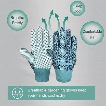 Thorn Proof&Puncture Resistant Gardening Gloves with Grip,Garden Gloves for Women, Leather Work Gloves,Gifts