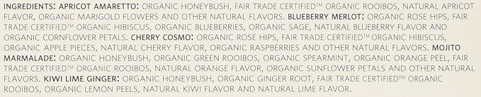 Tea Forte Single Steeps Loose Leaf Tea Sampler, Assorted Variety Tea Box, 15 Single Serve Pouches (Herbal Retreat)