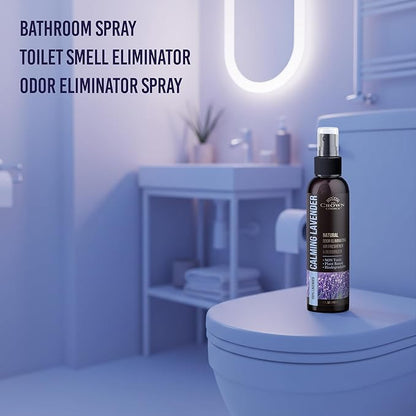 Non-Toxic Odor Eliminator,Natural Lavender Air Freshener Spray for Home,Linen Spray for Peacful Sleep, Closet & Couch Deodorizer,Long Lasting Bathroom & Toilet Freshener,Safe for Kids & Pets,1PK-4Oz