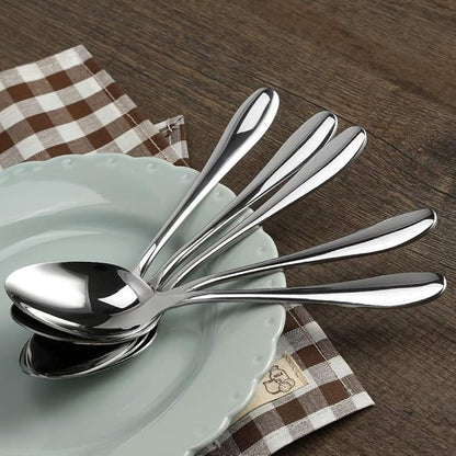 12-Piece Tablespoons,Stainless Steel Extra-Large Dinner Spoons Set,7.8-Inches