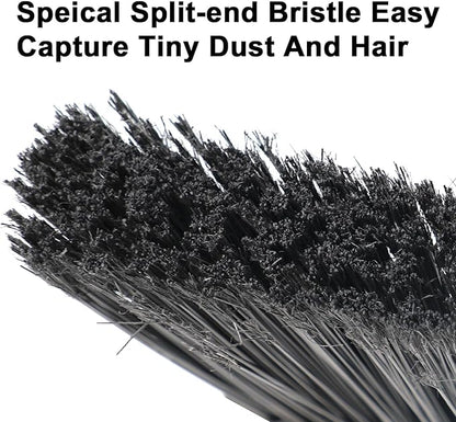4 Pack Outdoor Indoor Broom, Brooms for Sweeeping Indoor, Heavy-Duty Kitchen Broom with Long Pole, Angle Broom White for Garages Restaurant Courtyard Office Slidewalk Lobby Sweep Dust