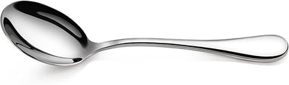 Artaste Rain 18/10 Stainless Steel (Silver (Set of 12), Bouillon Spoon (6-Inch))