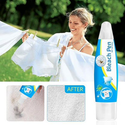 Bleach Pen，Bleach gel for Clothing, Portable bleach pen，More effective stain removal，Accessories,Instantly Remove New Stains(2pcs)