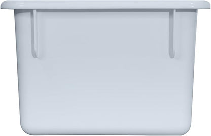 Wood Designs Cubby Storage Bin, Heavy Duty Plastic Containers for Kids White Cubby Tray Set of 30