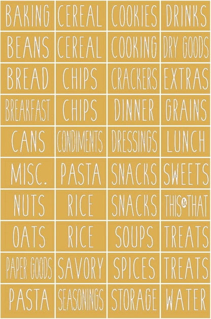Talented Kitchen Basket Labels Clip-On Metal Label Holders - Black, 3.5 x 2.5 in, 8 Pack - Includes 40 Preprinted Bin & Shelf Tags for Storage Bins & Pantry Organization