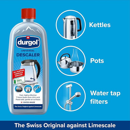 Durgol Universal Multipurpose Descaler/Decalcifier for Kitchen and Household Items, 25.4 Ounce