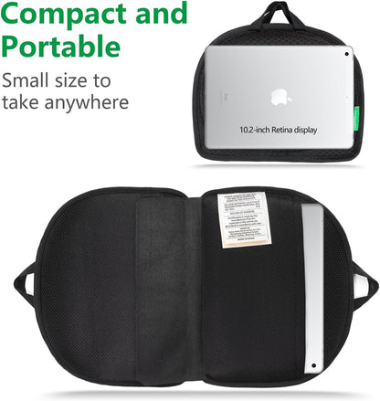 Small Travel Seat Cushion,Gel Memory Foam Seat Cushion,Supportive Butt Pillow,Portable and Foldable for Long Sitting Hours on Stadium Airplane Car Seat